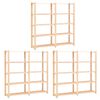 vidaXL Opbergrekken 5-laags 3 st 170x38x170 cm grenenhout 500 kg
