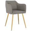 vidaXL Eetkamerstoelen 6 st fluweel lichtgrijs