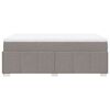 vidaXL Boxspring met matras stof taupe 120x200 cm