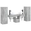 vidaXL Badkamermeubelset 5 st Betongrijs 33 x 34,5 x 100 cm