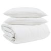 vidaXL Dekbed Set met kussen 3 st Wit Donsveertjes