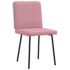 vidaXL Eetkamerstoelen 4 st fluweel roze