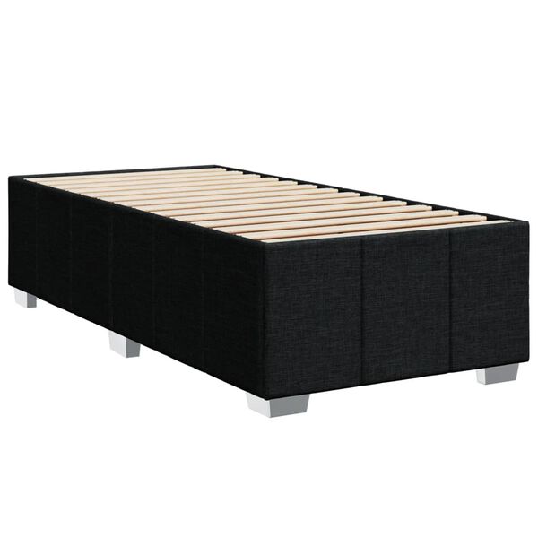 vidaXL Bedframe zonder matras 90x200 cm stof zwart