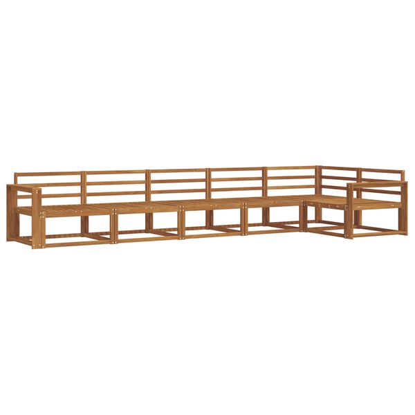 vidaXL Buiten bankenset 6 pcs Naturel Massief Acaciahout