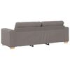 vidaXL Bank Taupe 221 x 78 x 80 cm Stof