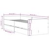 vidaXL Bedframe met lades zwart 100x200 cm