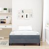 vidaXL Boxspringbed met matras Donkergrijs 120 x 190 cm Stof