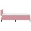 vidaXL Boxspringbed met matras met hoofdeinde Roze 80 x 200 cm Fluweel