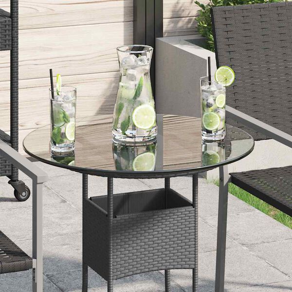 vidaXL Tafelblad rond 500 mm gehard glas