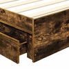 vidaXL Opslag bed met hoofdeinde Beton Grijs 90 x 200 cm Bewerkt hout