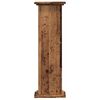 vidaXL Plantenstandaard 33x33x100 cm bewerkt hout oud houtkleurig