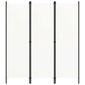 vidaXL Kamerscherm met 3 panelen 150x180 cm wit
