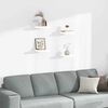 vidaXL Wandschappen zwevend 4 st 23x23,5x3,8 cm MDF hoogglans wit
