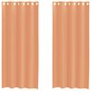 vidaXL Gordijnen voile met doorvoertules 2 st terracotta