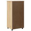 vidaXL Rolling Cabinet met Laden MOSS Heldere Vernis 53 x 39 x 103 cm