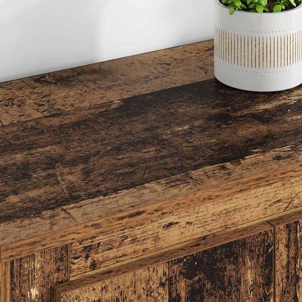 vidaXL Hoge kast met lade 3 pcs Oud Hout Bewerkt hout