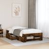 vidaXL Bedframe zonder matras hout gerookt eikenkleurig 100x200 cm