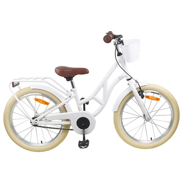 vidaXL Kinderfiets 20 Inch 6-11 Wit