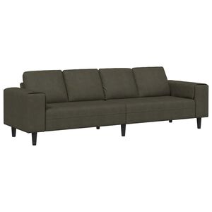 vidaXL Woonkamer Bank Legergroen 250 x 77 x 76 cm