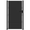 vidaXL Tuinpoort met slot Zwart 110 x 180 cm Gepoedercoat staal