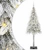 vidaXL Kerstboom met 300 LED met standaard Wit 180 cm PE en staal