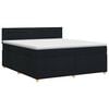 vidaXL Boxspringbed met matras met hoofdeinde Zwart 140 x 200 cm Stof
