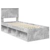 vidaXL Bedframe Concerte Grijs 75 x 190 cm Massief grenenhout