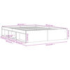 vidaXL Bedframe grijs sonoma eikenkleurig 140x190 cm