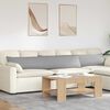 vidaXL Sofa Kussens 2 stuks Grijs 200 x 40 cm Stof