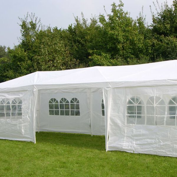 HI Partytent met zijwanden 3x9 m wit