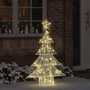 vidaXL Kerstboom met 100 LED Warmwit 120 cm Acryl