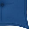 vidaXL Bank Batavia met blauw kussen 150 cm massief teakhout