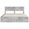 vidaXL Bedframe met hoofdeinde Beton 180 x 200 cm Massief grenenhout