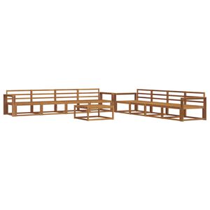 vidaXL Buiten bankenset 9 pcs Naturel Massief Acaciahout