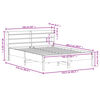 vidaXL Bedframe zonder matras massief grenenhout 150x200 cm