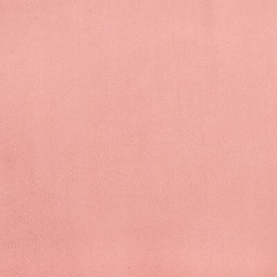 vidaXL Bedframe fluweel roze 140x200 cm