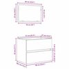 vidaXL Badkamermeubelset 2 pcs Oud Hout 57 x 37 x 45 cm Bewerkt hout