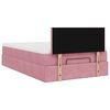 vidaXL Ottoman bed met matras 120x200cm fluweel roze