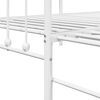 vidaXL Bedframe voor een daybed Wit 100 x 190 cm Gepoedercoat staal