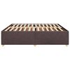 vidaXL Bedframe zonder matras stof donkerbruin 180x200 cm