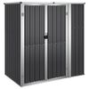 vidaXL Tuinschuur 161x89x161 cm gegalvaniseerd staal antracietkleurig
