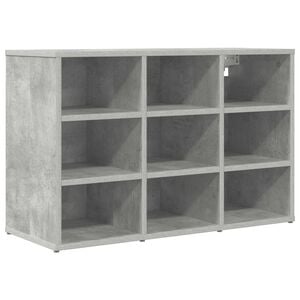 vidaXL Schoenenkast Betongrijs 77,5 x 30 x 51 cm Bewerkt hout