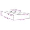 vidaXL Bedframe met opslag Grijs sonoma 120 x 190 cm Bewerkt hout