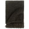 vidaXL Plaid 125x150 cm katoen antraciet en bruin