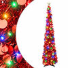 vidaXL Pop-up LED-kerstboom met ster 150 cm 50 LED's PET Rood