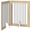 vidaXL Opvouwbaar hondenhek met standaards 2 pcs Sonoma Eiken 160,5 cm