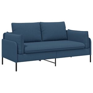 vidaXL 2-Zits Sofa Blauw 188 x 81 x 89 cm Stof