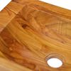 vidaXL Wastafel 50x35x10 cm massief teakhout