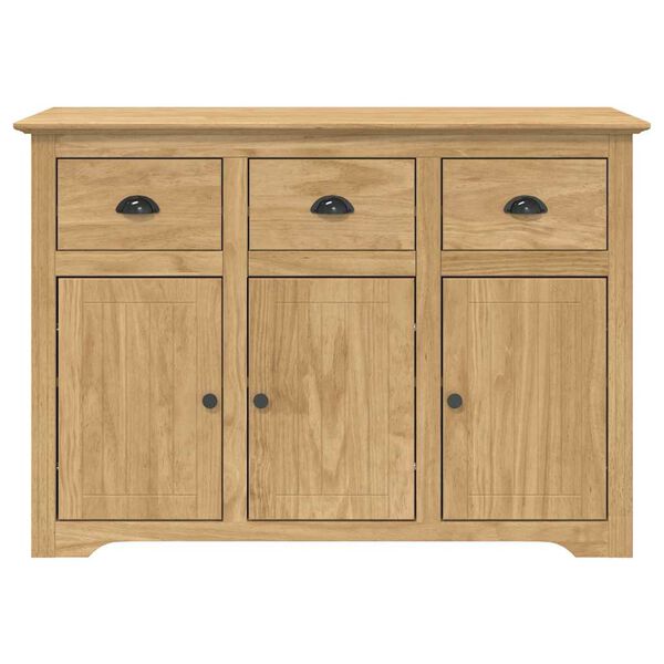 vidaXL Dressoir BODO Honingbruin 115,5 x 44 x 80 cm Bewerkt hout