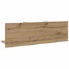 vidaXL Wandkast 100x16,5x30 cm bewerkt hout artisanaal eikenkleurig